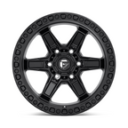 Fuel 1PC KICKER 17x9 Matte Black Wheel with -12 Offset and 6x139.7 Bolt Pattern