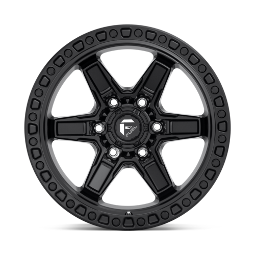 Fuel 1PC KICKER 17x9 Matte Black Wheel with 6x139.7 Bolt Pattern and 106.10mm Center Bore