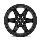 Fuel 1PC D697 Kicker 17x9 Matte Black Wheel with 6x114.3 Bolt Pattern and +12 Offset
