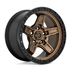 Fuel 1PC KICKER 17x9 Matte Bronze Black Bead Ring Wheel with -12 Offset and 5x127 Bolt Pattern