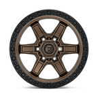 Fuel 1PC D699 KICKER 17x9 Matte Bronze Black Bead Ring Wheel with -12 Offset and 6x139.7 Bolt Pattern