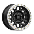 KMC KM234 Grenade Desert Beadlock 20x9 Satin Black Wheel with 6x139.7 Bolt Pattern and -12 Offset