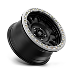 KMC KM234 Grenade Desert Beadlock 20x9 Satin Black Wheel with 6x139.7 Bolt Pattern and -12 Offset