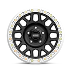 KMC KM234 Grenade Desert Beadlock 20x9 Satin Black Wheel with -12 Offset and 8x165.1 Bolt Pattern
