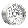 KMC KM234 Grenade Desert Beadlock Wheel - 20x9 - -12 Offset - Machined Finish