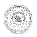 KMC KM234 Grenade Desert Beadlock Wheel - 20x9 - -12 Offset - Machined Finish