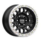 KMC KM234 Grenade Desert Beadlock 17x8.5 Satin Black Wheel with 6x139.7 Bolt Pattern