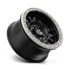 KMC KM234 Grenade Desert Beadlock 17x8.5 Satin Black Wheel with 6x139.7 Bolt Pattern