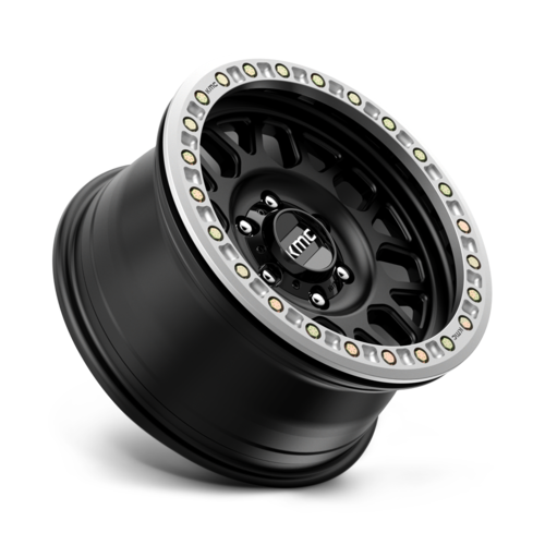 KMC KM234 Grenade Desert Beadlock 17x8.5 Satin Black Wheel