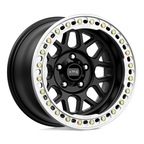 KMC KM235 Grenade Crawl Beadlock 18x9 - Satin Black Finish with 6x135 Bolt Pattern and +10 Offset