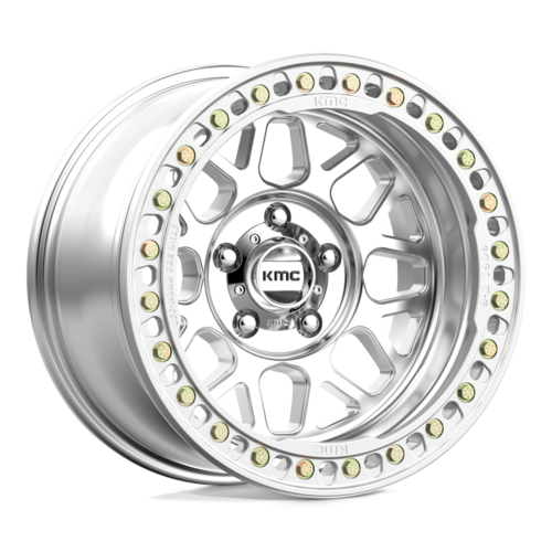 KMC KM235 Grenade Crawl Beadlock Wheel 18x9 - 5x127 Bolt Pattern, Machined Finish, +10 Offset