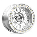 KMC KM235 Grenade Crawl Beadlock Wheel - 18x9, 8x6.5 Bolt Pattern, Machined Finish