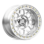 KMC KM235 Grenade Crawl Beadlock Wheel - 17x8.5 Inches, 6x135 Bolt Pattern, Machined Finish