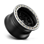 KMC KM235 Grenade Crawl Beadlock 17x9 Satin Black Wheel for 6x139.7 Bolt Pattern with -38 Offset and 108mm Center Bore