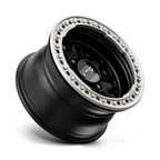KMC KM235 Grenade Crawl Beadlock Wheel – Satin Black Finish, 17x9 Inch, 8x165.1 Bolt Pattern, -38 Offset