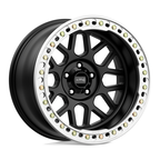 KMC KM235 Grenade Crawl Beadlock Wheels 20x10 Satin Black -48 Offset for 5x127 Bolt Pattern