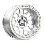 KMC KM235 Grenade Crawl Beadlock Wheel - 20x10 - Machined Finish - 5x127 Bolt Pattern - Offset -48