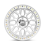KMC KM235 Grenade Crawl Beadlock Wheel - 20x10 - Machined Finish - 5x127 Bolt Pattern - Offset -48