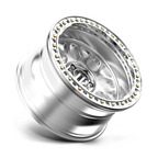 KMC KM235 Grenade Crawl Beadlock Wheel - 20x10 - 6x139.7 Bolt Pattern - Machined Finish