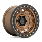 KMC KM236 TANK Beadlock 17x9 Matte Bronze Wheel with 6x139.7 Bolt Pattern and -38 Offset
