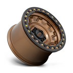 KMC KM236 TANK Beadlock 17x9 Matte Bronze Wheel with -15 Offset for 5x127 Bolt Pattern
