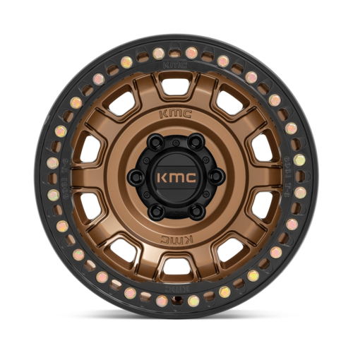 KMC KM236 TANK Beadlock 17x9 Matte Bronze Wheel with -15 Offset for 5x127 Bolt Pattern