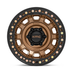 KMC KM236 TANK Beadlock 17x9 Matte Bronze Wheel with 5x127 Bolt Pattern and -38 Offset