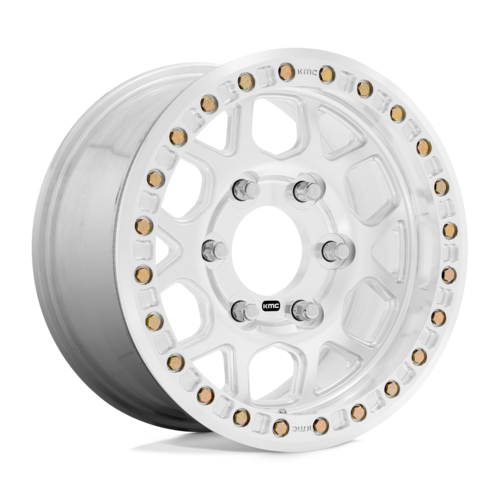 KMC Mesa Forged Beadlock Wheel 17x9 with 6x165.1 Bolt Pattern, Raw Machined Finish