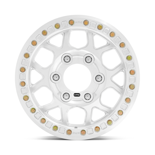 KMC Mesa Forged Beadlock Wheel 17x9 - 6x165.1 Bolt Pattern, +25mm Offset, Raw Machined Finish