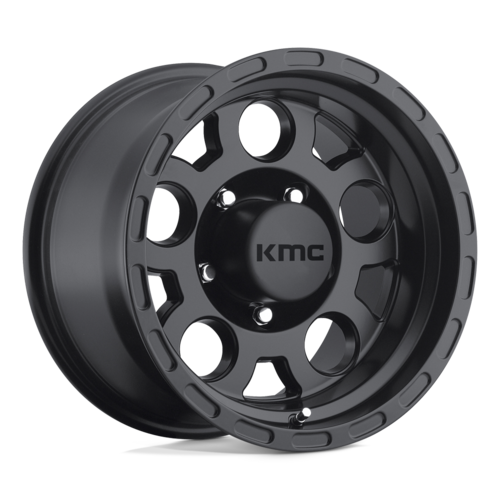 KMC KM522 Enduro 17x9 Matte Black Off-Road Wheel with 6x139.7 Bolt Pattern and -6mm Offset