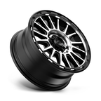 KMC KM542 Impact 16x7 Satin Black Machined Wheels with 5x110 Bolt Pattern and 30mm Offset