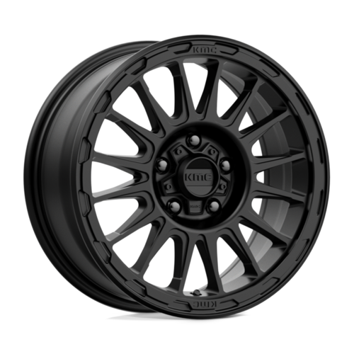 KMC KM542 Impact Satin Black 16x8 Wheel with 5x150 Bolt Pattern and 110.10mm Center Bore