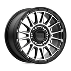 KMC KM542 Impact Satin Black Machined 16x8 Wheel with 6x139.7 Bolt Pattern
