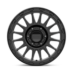 KMC KM542 Impact Satin Black 16x8 Wheel with 6x139.7 Bolt Pattern and 106.10mm Center Bore