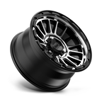 KMC KM542 Impact Satin Black Machined 17x8.5 Inch Alloy Wheel with 6x139.7 Bolt Pattern