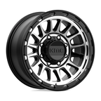 KMC KM542 Impact Satin Black Machined 17x8.5 Wheel with 8x165.1 Bolt Pattern