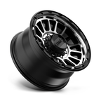 KMC KM542 Impact Satin Black Machined 17x8.5 Wheel with 8x165.1 Bolt Pattern