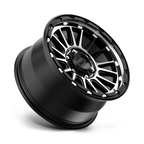 KMC KM542 Impact Satin Black Machined 17x9 Wheel with 6x139.7 Bolt Pattern and 18mm Offset