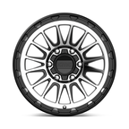 KMC KM542 Impact Satin Black Machined 17x9 Wheel with 6x139.7 Bolt Pattern and 18mm Offset