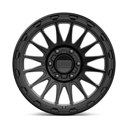 KMC KM542 Impact Satin Black 18x9 Wheel with 6x135 Bolt Pattern and 87.10 Center Bore