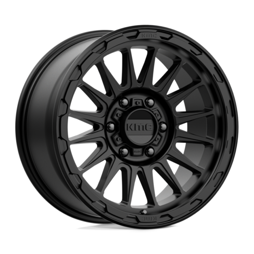 KMC KM542 Impact Satin Black 18x9 6x114.3 Wheel with 18mm Offset and 66.06mm Center Bore