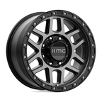KMC KM544 Mesa 17x9 Satin Black with Gray Tint Off-Road Wheel with 8x170 Bolt Pattern and 125.10mm Center Bore