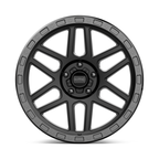 KMC KM544 MESA 17x8.5 Satin Black with Gloss Black Lip Wheel - 5x127 Bolt Pattern, 0mm Offset
