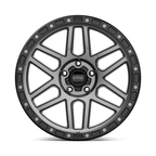 KMC KM544 Mesa Satin Black with Gray Tint 17x8.5 Wheel with 5x127 Bolt Pattern and 71.50mm Center Bore