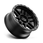 KMC KM544 MESA 20x9 Satin Black with Gloss Black Lip Wheel