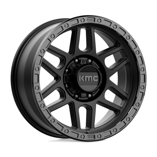 KMC KM544 Mesa 20x9 Satin Black with Gloss Black Lip Wheel with 8x170 Bolt Pattern