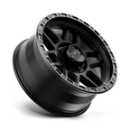 KMC KM544 Mesa 20x9 Satin Black with Gloss Black Lip Wheel - 8x6.5 Bolt Pattern, 0 Offset, 125.10 Center Bore