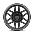 KMC KM544 Mesa 20x9 Satin Black with Gloss Black Lip Wheel - 8x6.5 Bolt Pattern, 0 Offset, 125.10 Center Bore