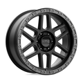 KMC KM544 MESA 20x9 Satin Black with Gloss Black Lip Wheel for 6x135 Bolt Pattern