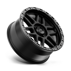 KMC KM544 MESA 20x9 Satin Black with Gloss Black Lip Wheel for 6x135 Bolt Pattern